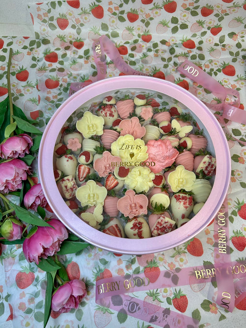 Berry Blossom Box – Circular Grande (30 cm)